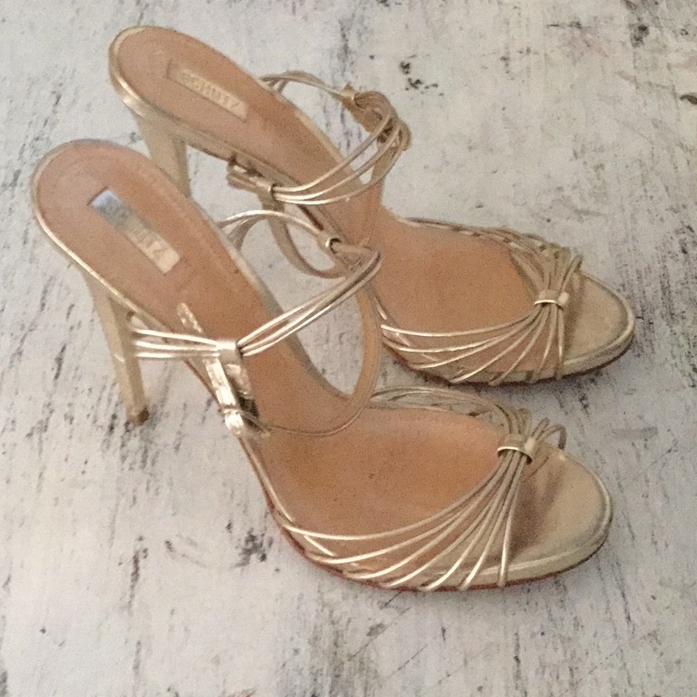 SCHUTZ Gold Sandles